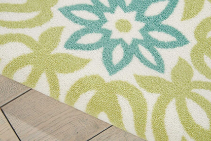 Nourison Waverly Sun And Shade Snd23 Marine Damask Area Rug