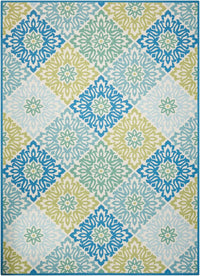 Nourison Waverly Sun And Shade Snd23 Marine Damask Area Rug