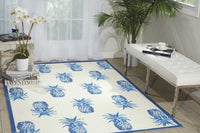 Nourison Waverly Sun And Shade Snd49 Ivory Tropical Area Rug