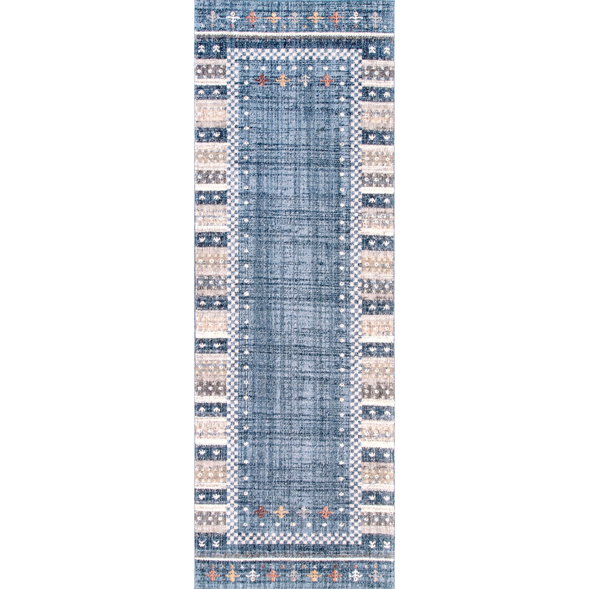 Nuloom Evelynn Tribal Vintage Nev2968A Blue Area Rug