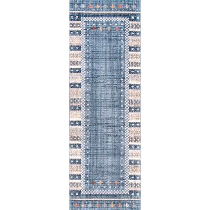 Nuloom Evelynn Tribal Vintage Nev2968A Blue Area Rug