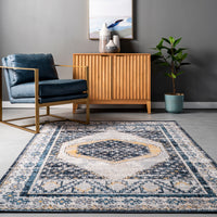 AreaRugs.com Wavaj Nwa1251A Blue Area Rug