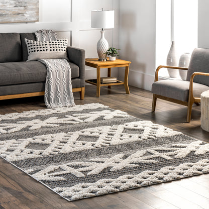 Nuloom Keyla Textured Nke3004A Gray Area Rug