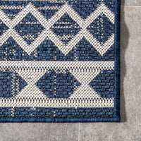 Nuloom Cari Moroccan Tribal Nca1807D Navy Area Rug