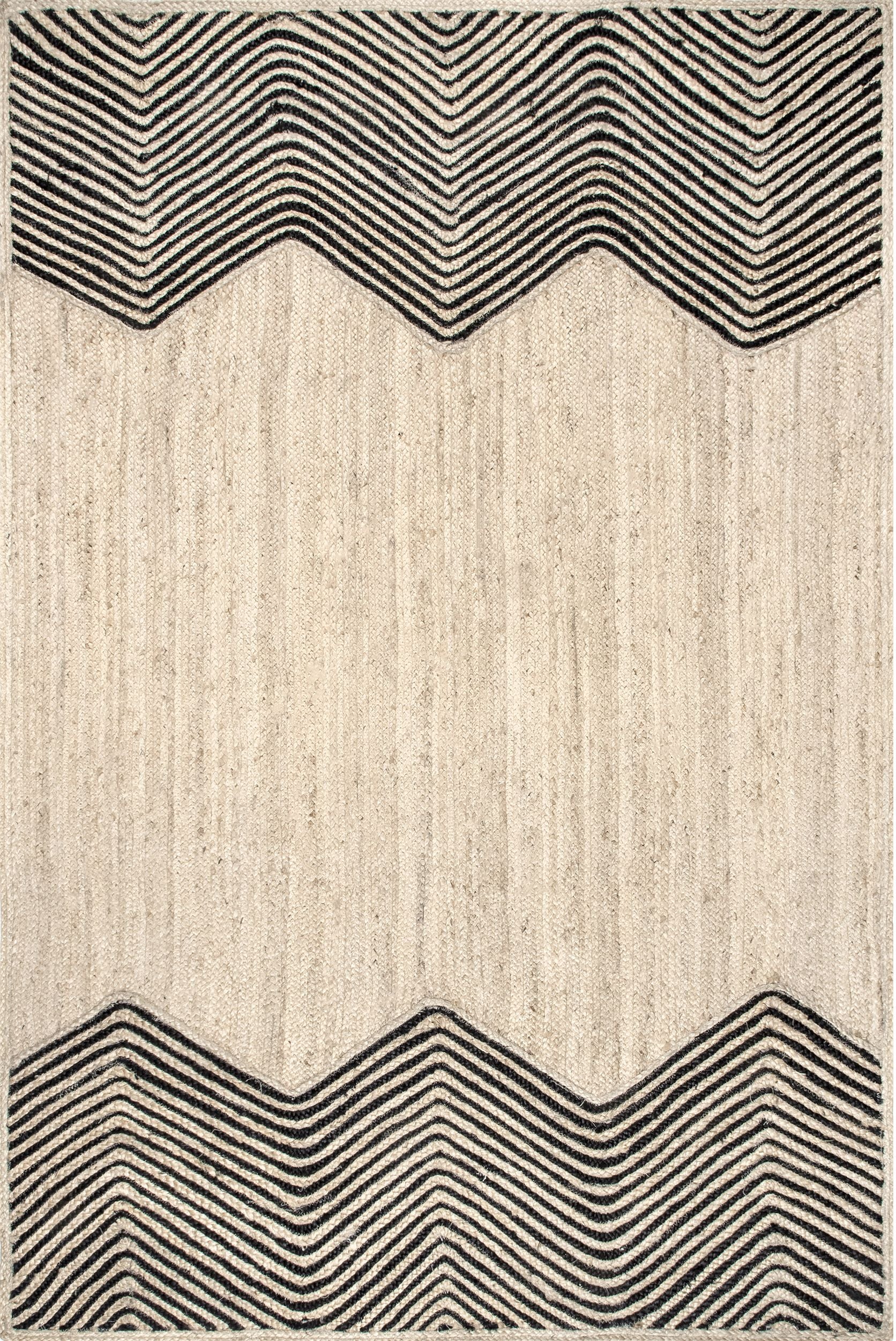 Nuloom Priscilla Chevron Npr2829A Natural Area Rug