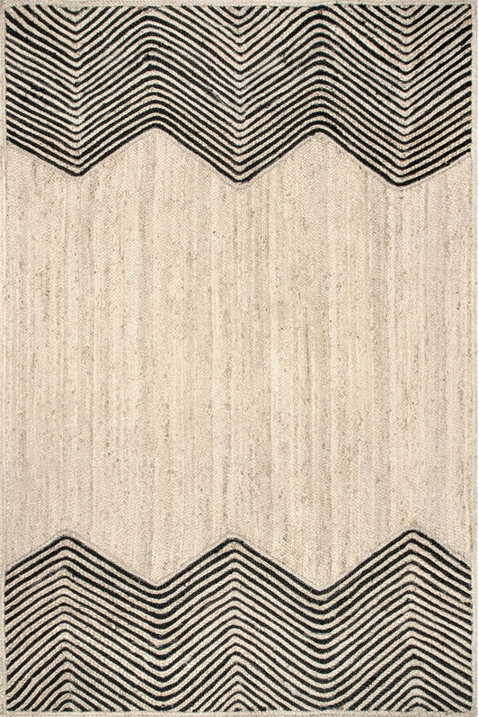 Nuloom Priscilla Chevron Npr2829A Natural Area Rug