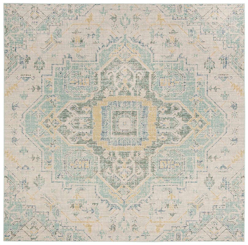 Safavieh Windsor Wds329L Light Grey / Seafoam Vintage / Distressed Area Rug