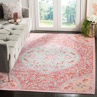 Safavieh Windsor Wds335A Rose / Seafoam Vintage / Distressed Area Rug