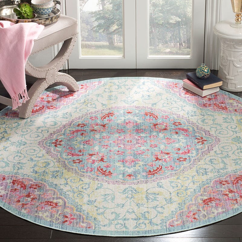 Safavieh Windsor Wds335P Light Grey / Blue Vintage / Distressed Area Rug