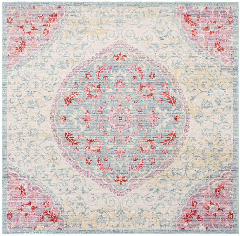 Safavieh Windsor Wds335P Light Grey / Blue Vintage / Distressed Area Rug