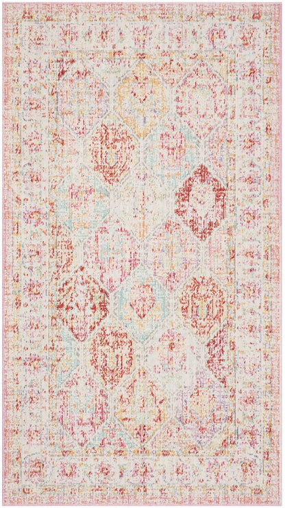 Safavieh Windsor Wds337S Pink / Multi Vintage / Distressed Area Rug