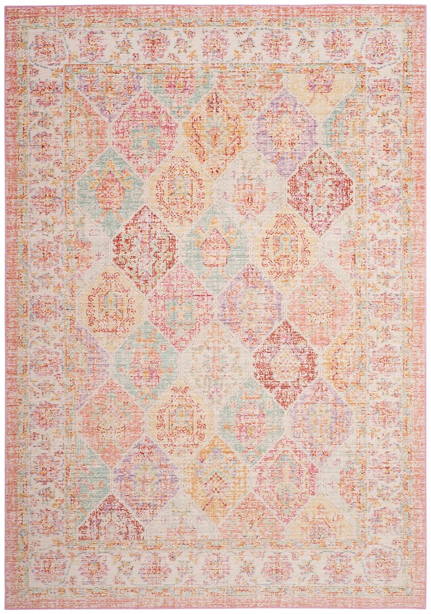 Safavieh Windsor Wds337S Pink / Multi Vintage / Distressed Area Rug