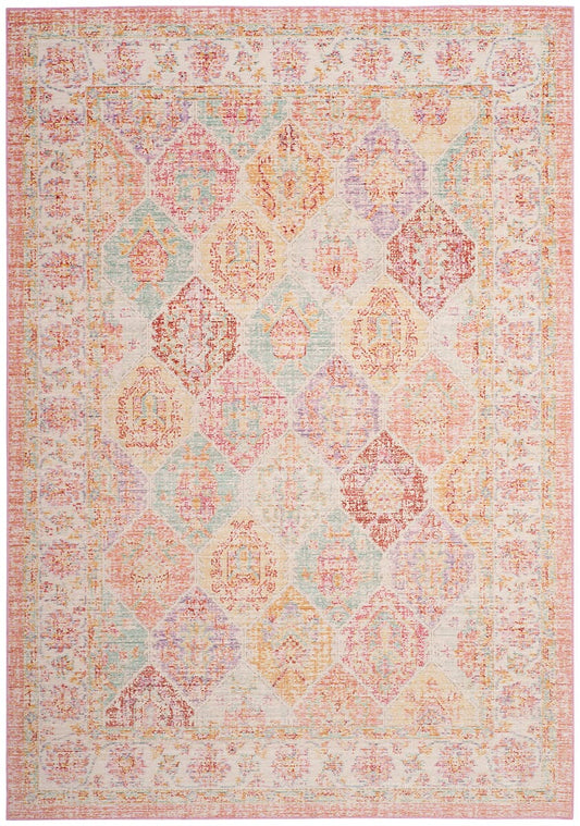 Safavieh Windsor Wds337S Pink / Multi Vintage / Distressed Area Rug