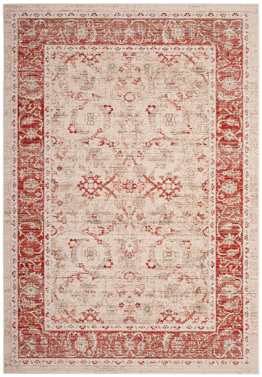 Safavieh Windsor Wds345N Ivory / Red Vintage / Distressed Area Rug