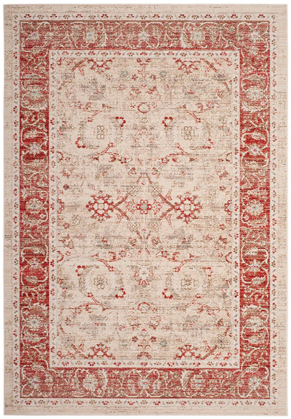 Safavieh Windsor Wds345N Ivory / Red Vintage / Distressed Area Rug