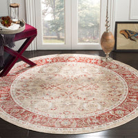 Safavieh Windsor Wds345N Ivory / Red Vintage / Distressed Area Rug