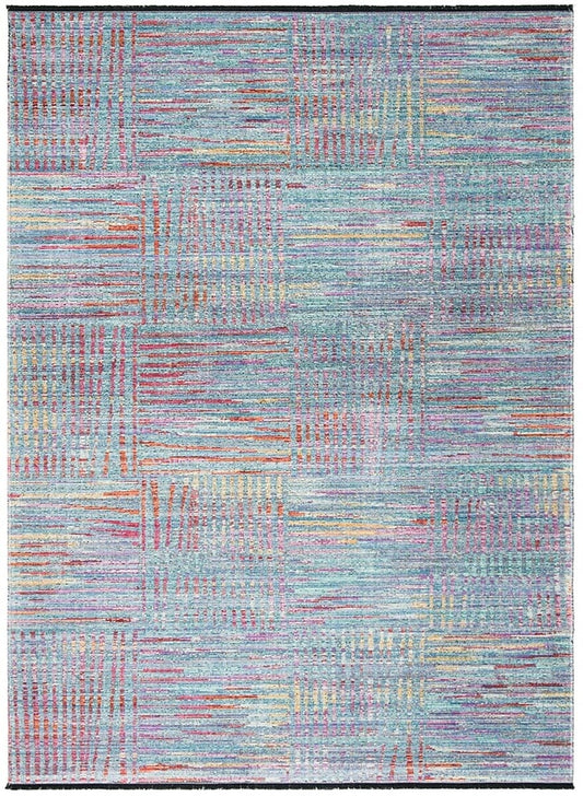 Safavieh Windsor Wds349J Aqua / Dark Pink Area Rug