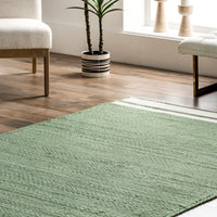 Nuloom Georgina Casual Solid Nge3603B Green Area Rug