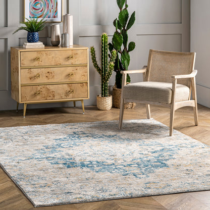 Nuloom Diana Vintage Ndi2276A Blue Area Rug