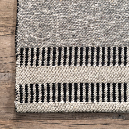 Nuloom Estella Modern Cotton Nes1591A Gray Area Rug