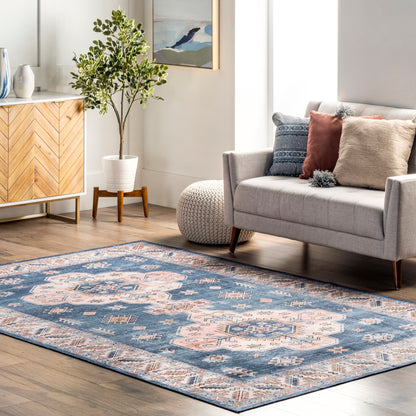 AreaRugs.com Wavaj Nwa1063A Blue Area Rug