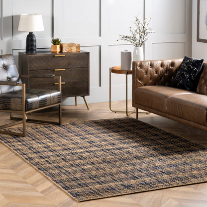 Nuloom Danica Plaid Nda1413A Natural Area Rug