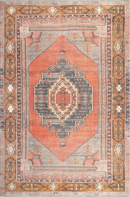 Nuloom Kamila Tribal Nka2609A Orange Area Rug