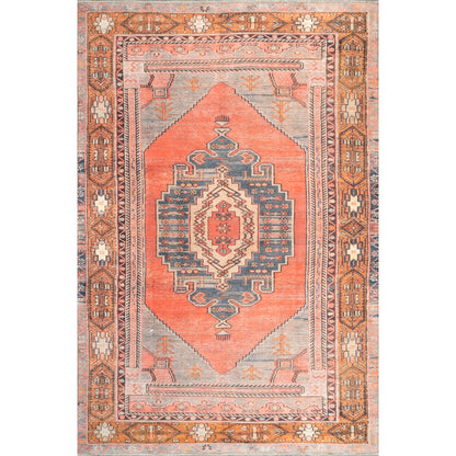 Nuloom Kamila Tribal Nka2609A Orange Area Rug