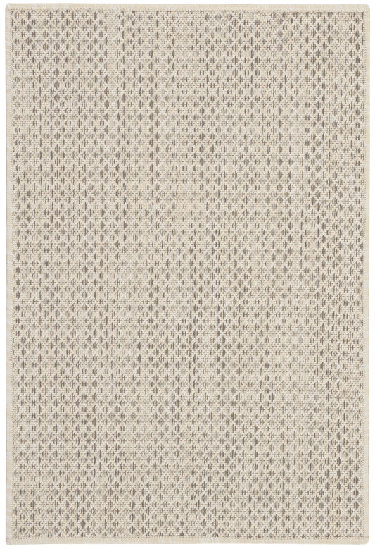 Nourison Courtyard Cou01 Ivory Silver Area Rug