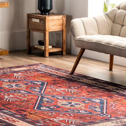 AreaRugs.com Wavaj Nwa1184A Rust Area Rug