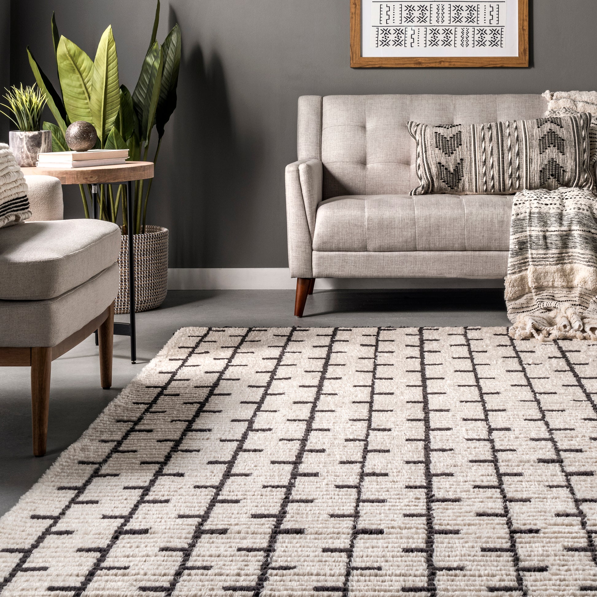 Nuloom Hayes Vine Nha1888A Beige Area Rug