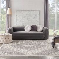 Nourison Elation Etn08 Ivory Grey Area Rug