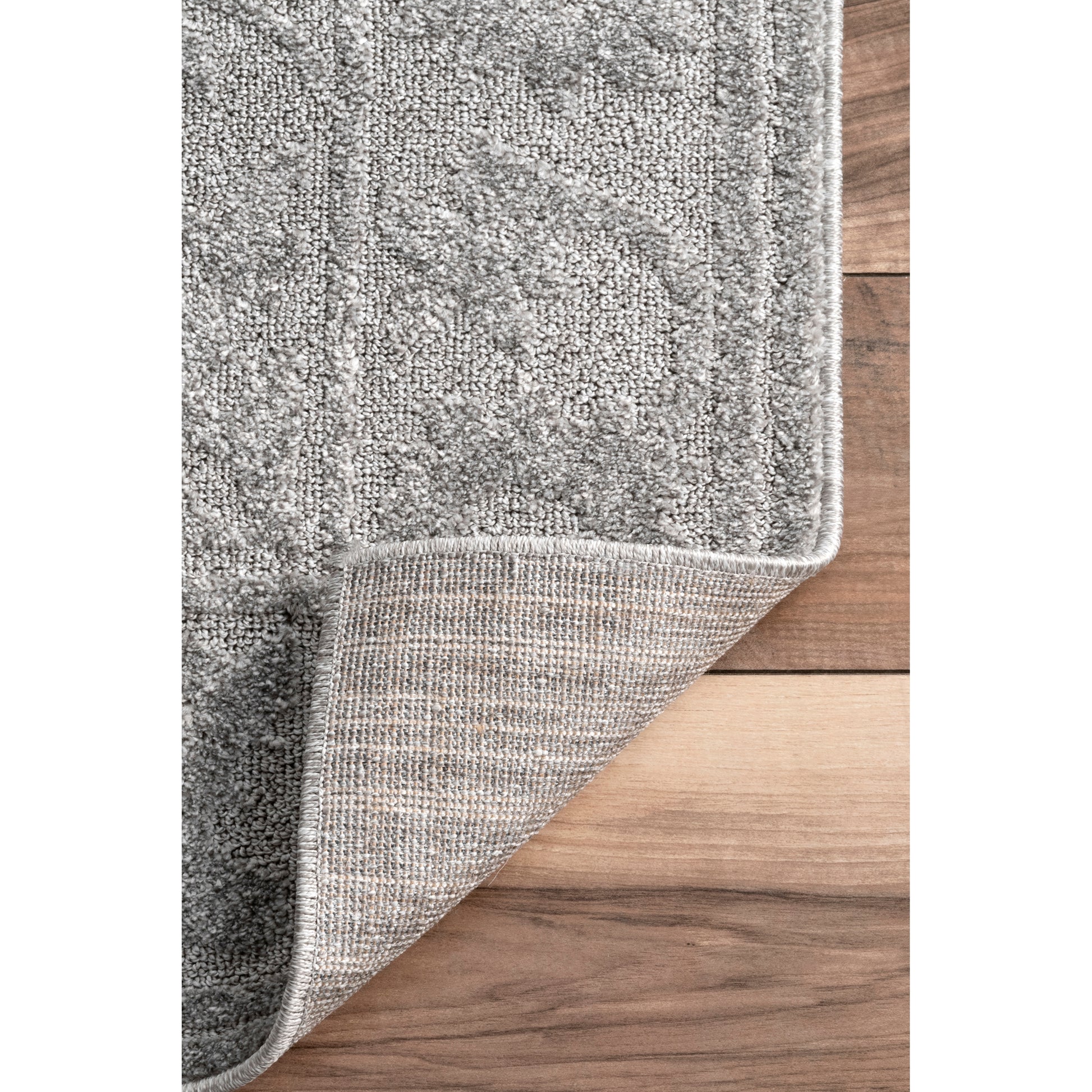 Nuloom Cadence Floral Nca1337B Gray Area Rug