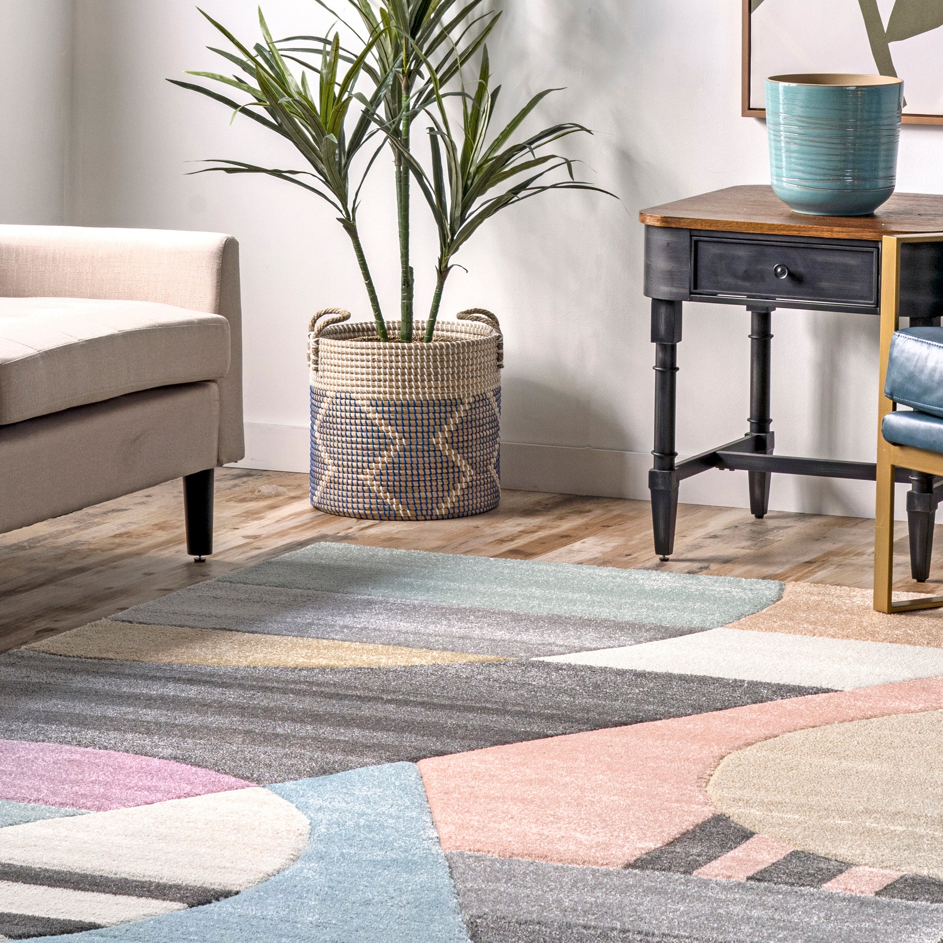 Nuloom Adison Modern Nad2559B Gray Area Rug