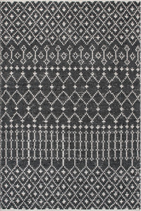 Nuloom Hartford Leather Moroccan Nha1419A Black Area Rug