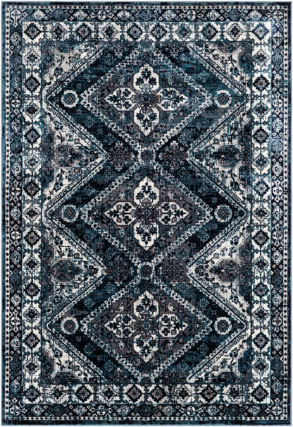 Surya Wanderlust Wnl-2313 Sky Blue, Ink Blue Area Rug