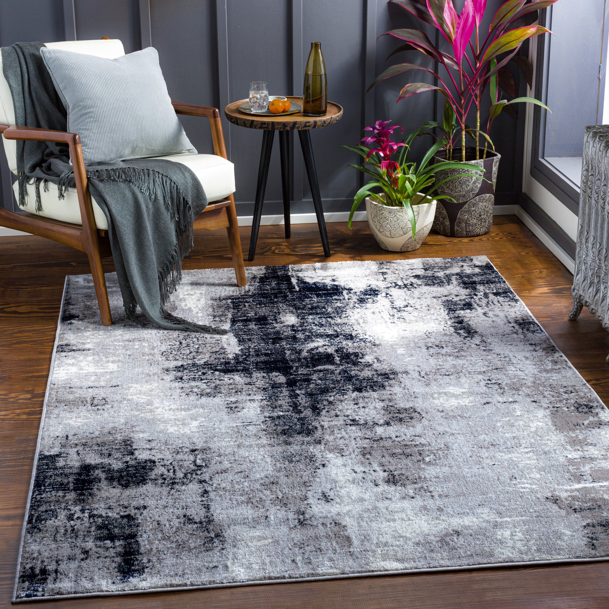 Surya Wanderlust Wnl-2327 Black Area Rug