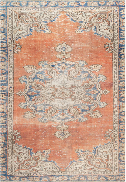 Nuloom Kendall Printed Regal Wreath Nke2613A Orange Area Rug