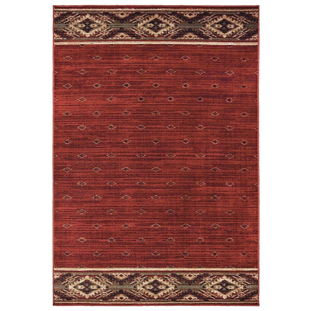 Oriental Weavers Sphinx Woodlands 9652C Red / Gold Southwestern Area Rug