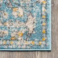 Nuloom Vintage Maranda Nvi3149G Turquoise Area Rug