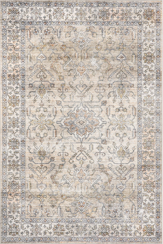 AreaRugs.com Wavaj Nwa1025B Peach Area Rug