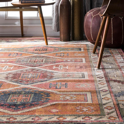 Nuloom Monica Tribal Nmo2885B Orange Area Rug