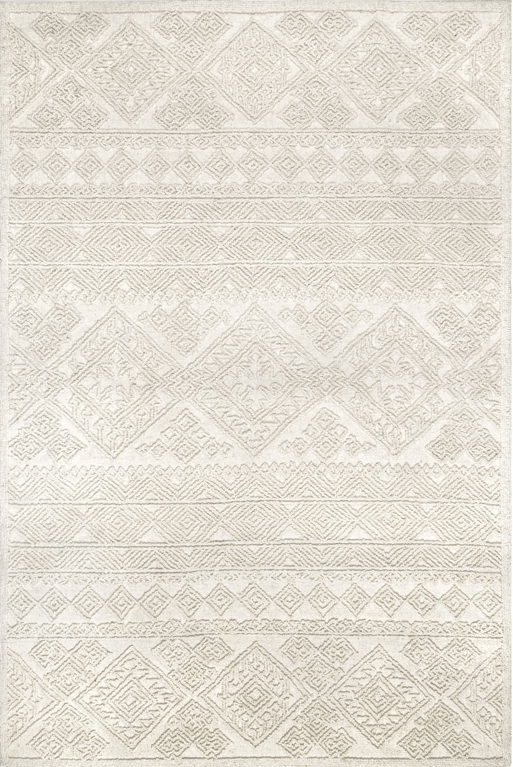 Nuloom Miranda Moroccan Textured Nmi3305A Ivory Area Rug