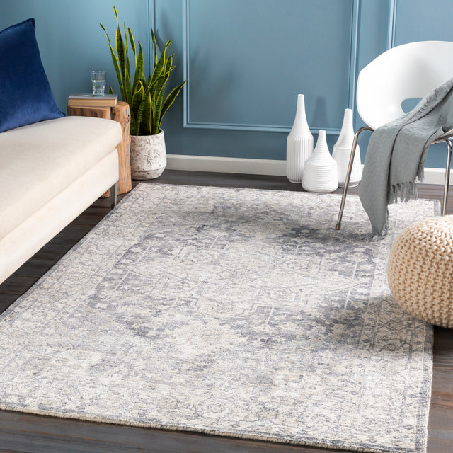 Surya Wilson Wsn-2303 Denim, Khaki, Cream Rugs.