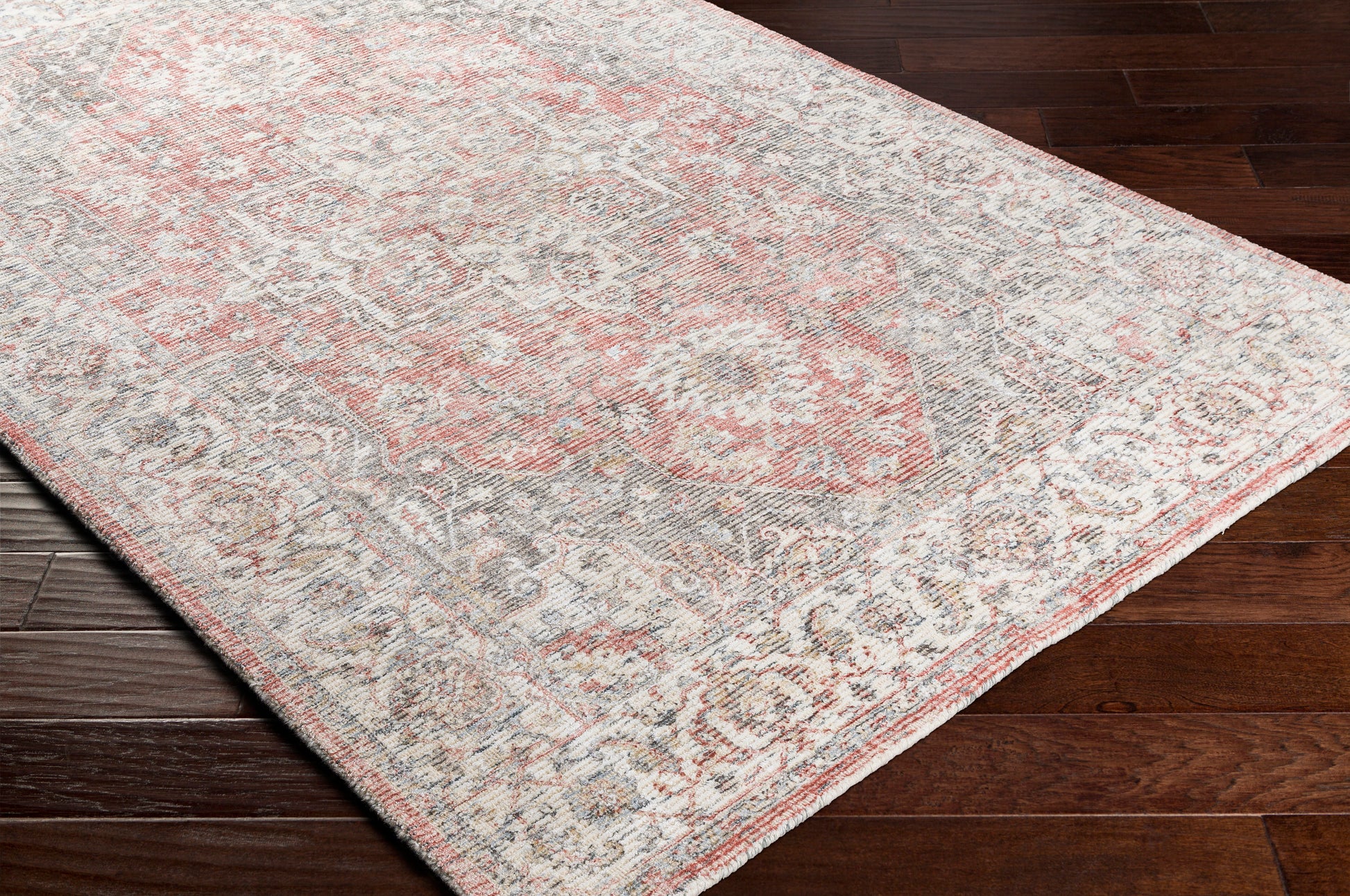 Surya Wilson Wsn-2304 Rust, Rose, Cream, Khaki Area Rug