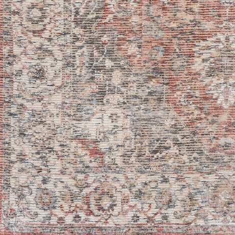 Surya Wilson Wsn-2304 Rust, Rose, Cream, Khaki Rugs.