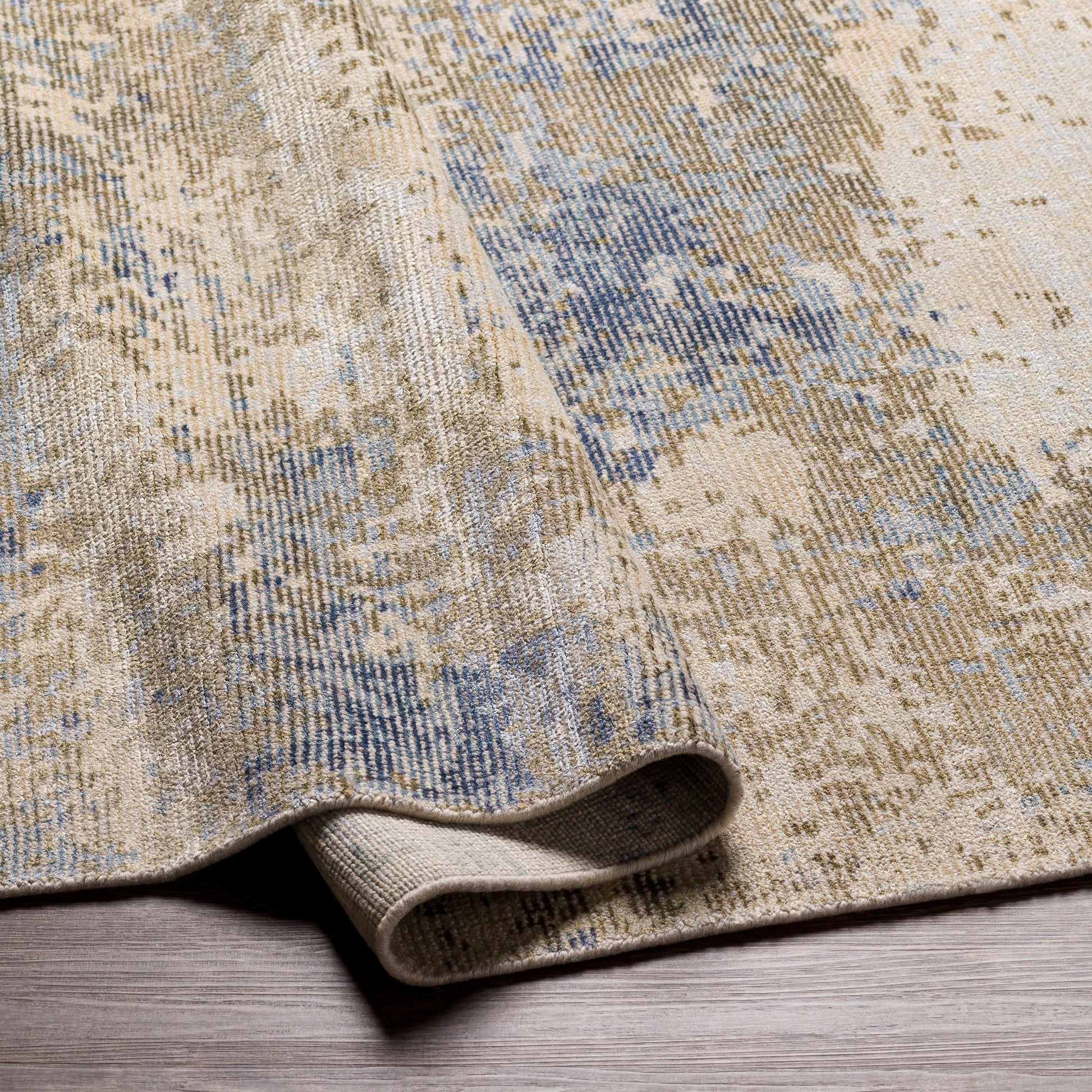 Surya Wilson Wsn-2306 Beige, Wheat, Denim Area Rug