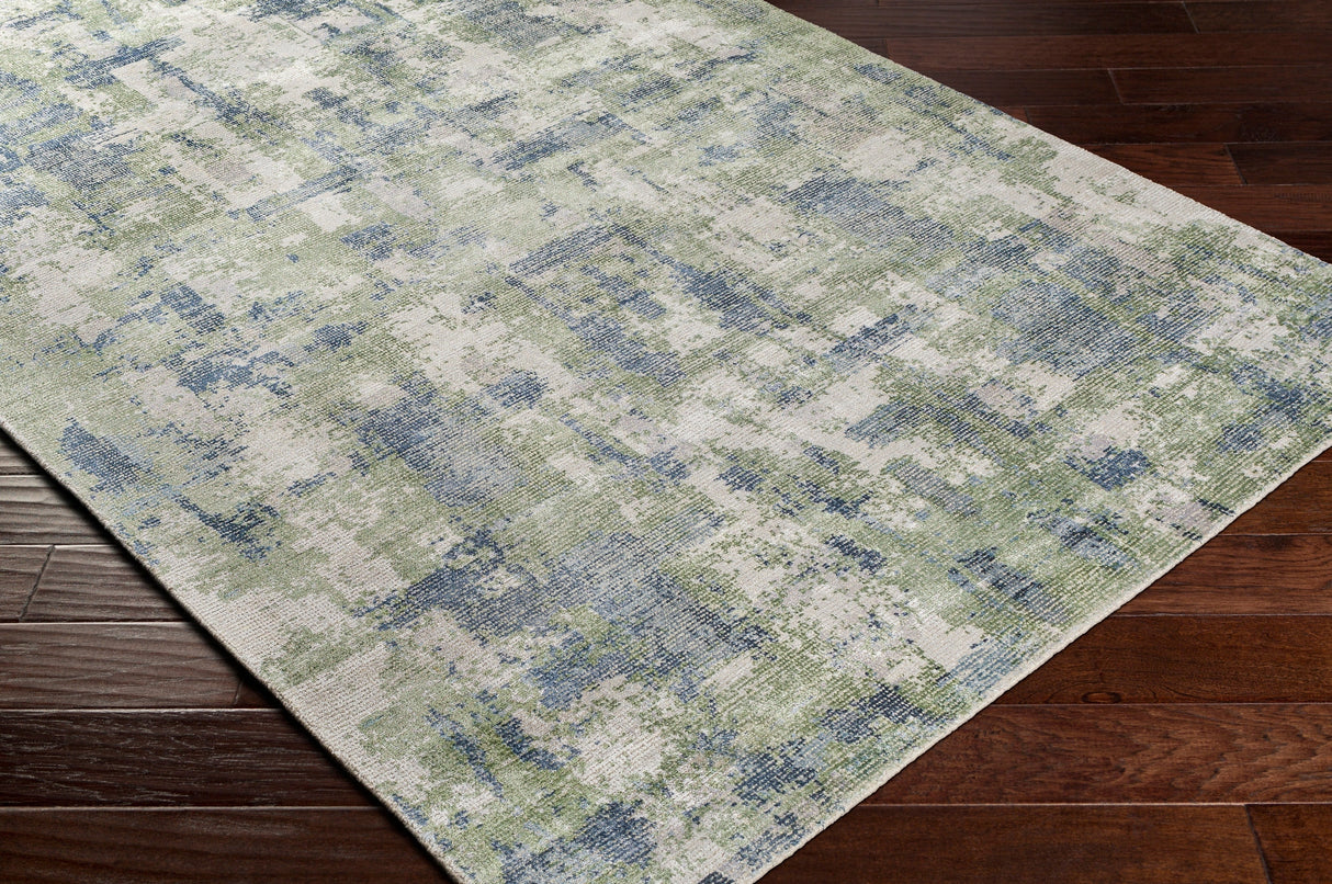 Surya Wilson Wsn-2308 Beige, Teal, Pale Blue, Wheat Rugs.