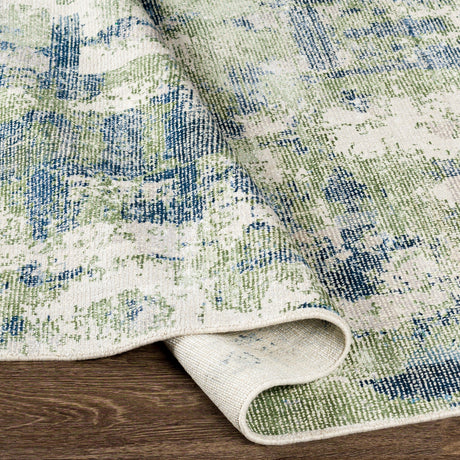 Surya Wilson Wsn-2308 Beige, Teal, Pale Blue, Wheat Rugs.