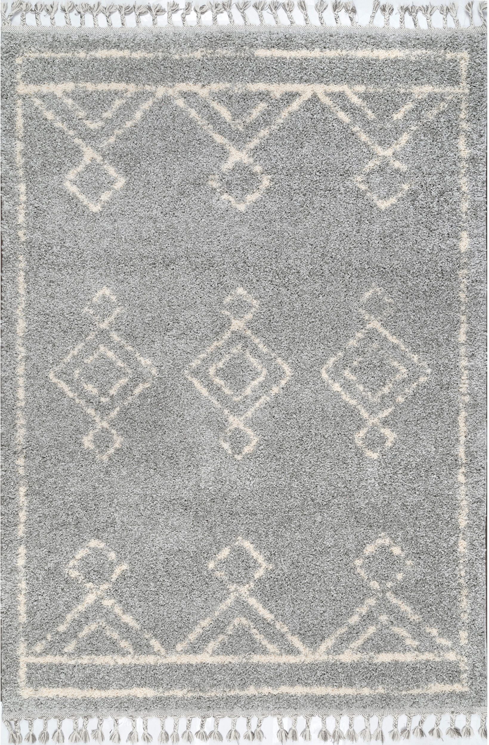 Nuloom Mackie Moroccan Nma1837B Gray Area Rug